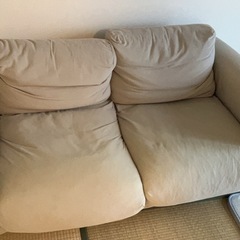 【あげます】無印良品ソファ(2人がけ)