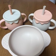 シリコーンマグ/シリコンボウル
/ストロー付きの画像