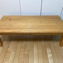 【差し上げます】無印良品　ローテーブル　机　引き出し付き