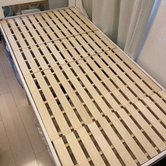 ベッドフレーム シングルサイズ 白