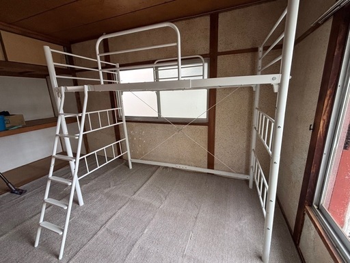 ロフトパイプベッド(ホワイト)