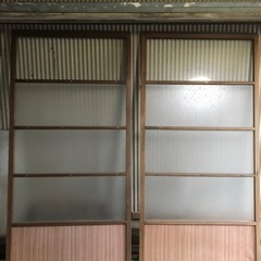 和風硝子戸　