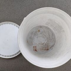 無料　プラスチックのペール缶　容器②の画像