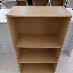 ★ジモティ割あり★  三段ボックス ライトベージュ W61×D3...