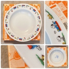 訳あり　スヌーピー  スープ皿 中古品
