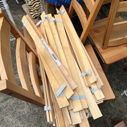IKEA/イケア　ダブルベッドフレーム＆マットレス付き