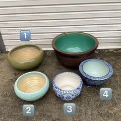 【陶器製】水盤 水鉢 メダカ鉢 金魚鉢