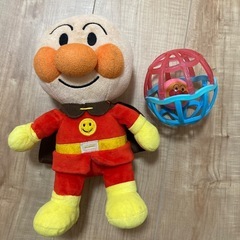アンパンマンぬいぐるみ、オーボールのセット