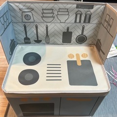 遊んでしまえるおままごとキッチン　収納　コンパクト
