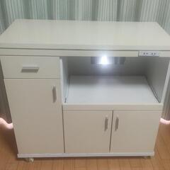 キッチン キャビネット 食器棚 キャスター付き