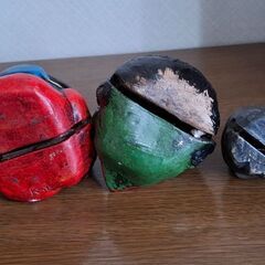 土鈴3点(うち2点紐なし)の画像