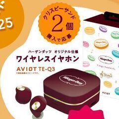 新品非売品ハーゲンダッツオリジナルワイヤレスイヤホンAVIOT TE-Q3