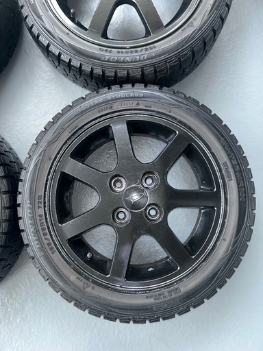 4本中古タイヤ DUNLOPスタﾂドレス165/55R14 アルミホイール 14インチ 4.5J 千葉県我孫子市。