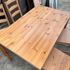 IKEA/イケア　JOKKMOKK 　ダイニングテーブル　椅子4脚セット　の画像