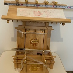 新品　未使用　神棚　大明神　国産品　説明書付の画像