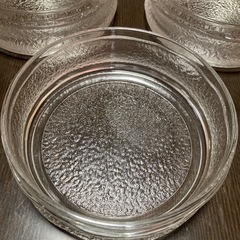 【新品未使用】アデリアグラス　アーデルセット　ガラスの中鉢3段　木蓋付き　ガラスのお重　食器　小物入れの画像
