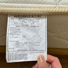 引越しのため格安出品！ダブルベッド フランスベッド　フレーム＋高級マットレス付きの画像