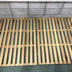 すのこベッド 折りたたみ式 幅120cm×奥行200cm×高さ3cm 