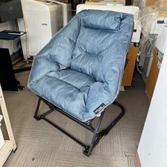 【未使用品‼️】マックスポーツ ダイアモンドロッカー ロッキングチェア 折りたたみ式 キャンプ･アウトドア用品 ブルー♪の画像