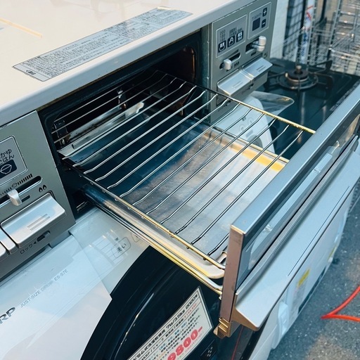 《売約済》【武蔵小山店】ノーリツ　NORITZ 2口ガスコンロ　グリル付き　都市ガス用　NLW2261TQ2SGR 2016年製　検) ガステーブル　料理 センサー付き　一人暮らし　家電　調理