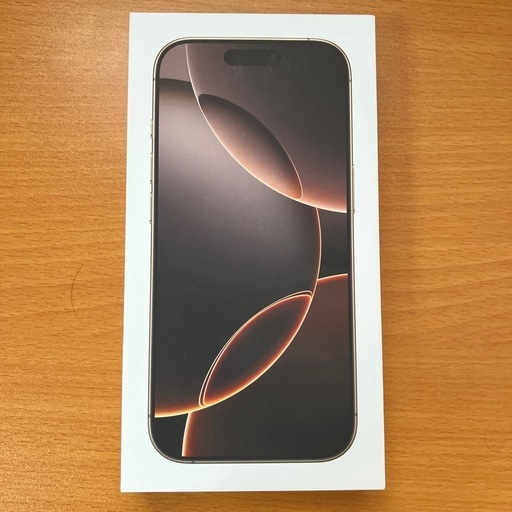 決まりました　　iPhone16pro 128GB デザートチタニウム
