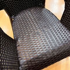 【リサイクル市場エコ伊川谷】ガーデンチェア 人工ラタン ガーデンファニチャー 椅子【取りに来られる方限定】の画像