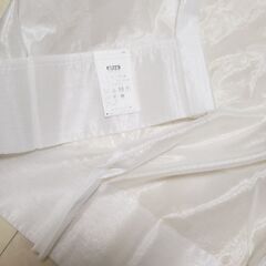 ニトリ レースカーテン 200丈 100幅　1.5倍ヒダの画像