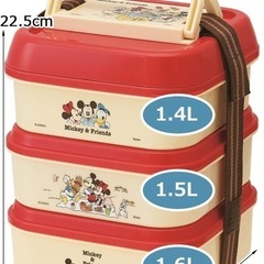 ディズニーフレンズ/3段お弁当箱の画像