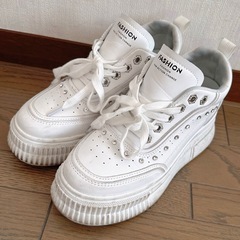 厚底スニーカー 24.5cm ⟡.·