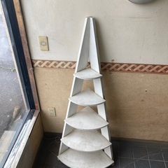 【引取限定早い方優先】シャービーシックなコーナーシェルフ　収納　...
