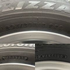【BS BLIZZAK VRX3 205/60R16】スタッドレス【MINI R60 クロスオーバー 純正ホイール 16インチ 6.5J5HPCD120+46】21～22年製 バリ溝 MTI887クレジットカード QRコード決済可能の画像
