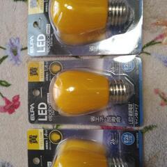 ELPA　LED電球　黄色3個の画像