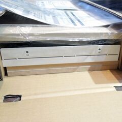 未組立品 TOTO トイレ用吊戸棚 背面ウォール収納キャビネット UGW101S #EL（ライトブラウン） 対応間口 750～960mm 札幌市 新道東店の画像