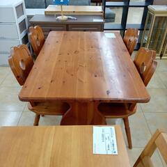 ☆ジモティ割あり☆ ダイニングセット ブラウン H73×D80×W120 