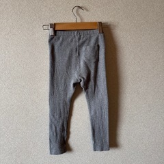 ユニクロ グレー レギンス 100cmの画像