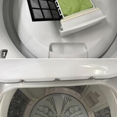 地域限定送料無料　超美品【 HITACHI 】日立 ビートウォッシュ 洗濯8.0㎏/乾燥4.5㎏ 洗濯乾燥機 ナイアガラビート洗浄 自動おそうじ付 BW-DV80Gの画像