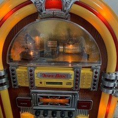 ジュークボックス型CDカセットプレイヤーの画像