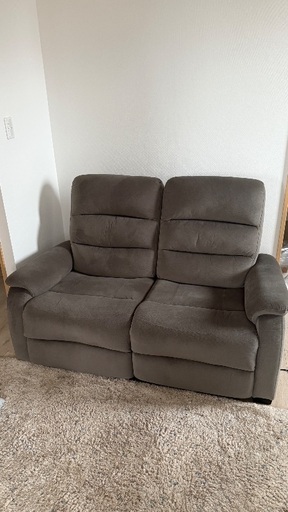 ニトリ　ビリーバー　グレー　ファブリック電動リクライニング2Pソファ ニトリ リクライニングソファー 2Pソファー ビリーバー3