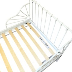 【 IKEA - イケア -】MINNEN -ミンネン- 伸長式ベッド ホワイト こども80x200 cm (703.042.39)の画像