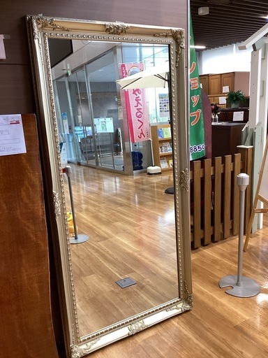 スタンドミラー【町田市再生家具】　250479
