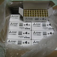 三菱 アルカリ乾電池　単4形×4本入×10パック⑧　MITSUBISHI　LR03R/4S　バッテリー