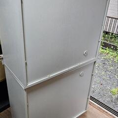 （お取引決定）収納力高め　白くてオシャレ　シェルフ　差し上げますの画像