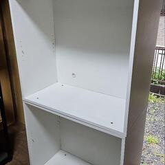 （お取引決定）収納力高め　白くてオシャレ　シェルフ　差し上げますの画像