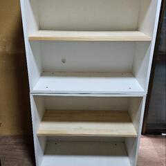 （お取引決定）収納力高め　白くてオシャレ　シェルフ　差し上げますの画像
