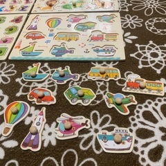 木のパズル4種セット【中古】の画像