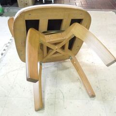回転ダイニングチェア 木製フレーム アームチェア コンパクト 椅子1脚  札幌市東区 新道東店の画像