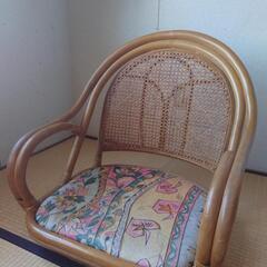 ラタン風チェア　座椅子