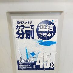 △ ASVEL アスベル フタ付きゴミ箱 分別ダストボックス ゴミ箱 ごみ箱 ごみばこ 45L 汚れあり 現状渡しの画像