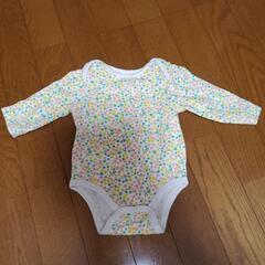 女の子ロンパース　花柄　さくらんぼの画像