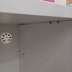 ★ジモティ割あり★  レンジ台 白 W90×D39.6×H89 クリーニング済み TC8739の画像